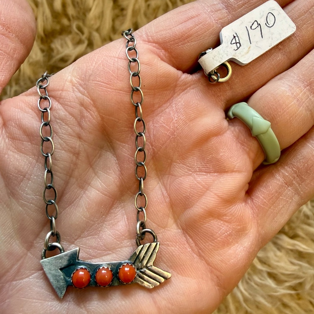 Native-Made Arrow Pendant Necklace